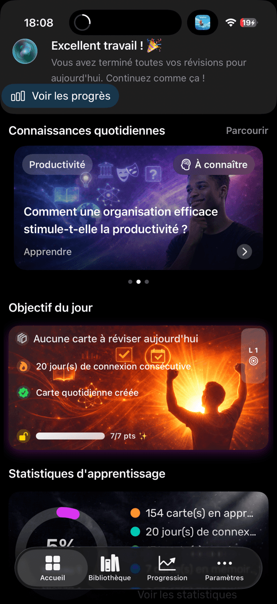 Illustration Genius Memory montrant une expérience d'apprentissage